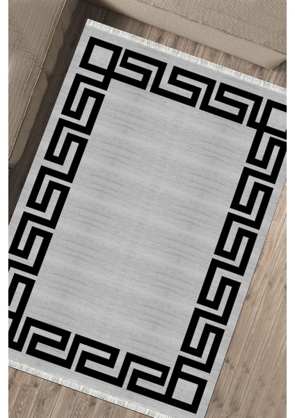 Modern Çizgili Halı Kaymaz Tabanlı Kilim Makinede Yıkanabilir Dot Tabanlı Salon Halısı 5180C fırsatları