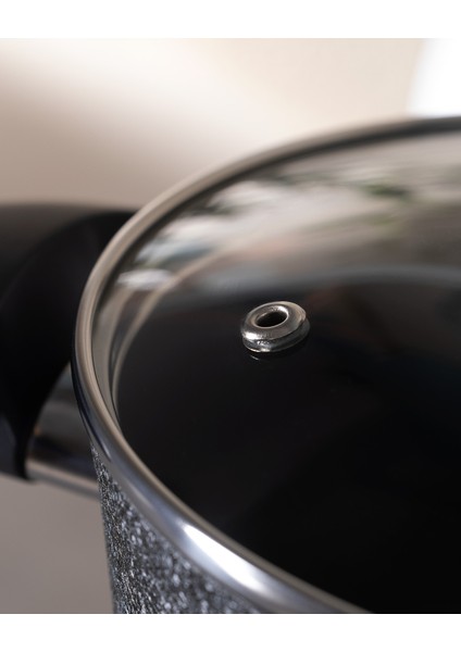 Titanium 7 Parça Tencere Seti Opus - Siyah indirimleri
