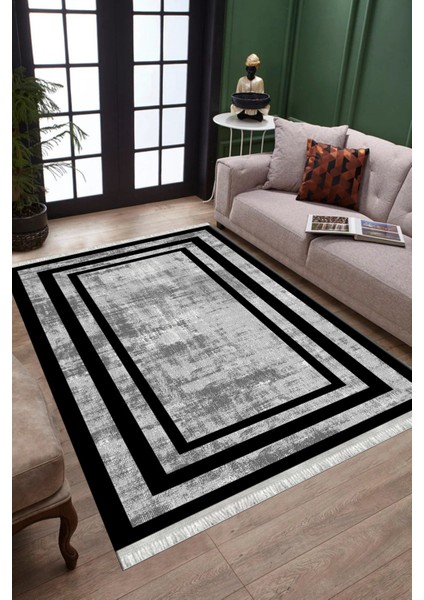 Dijital Çizgili Halı Yıkanabilir Halı Kaymaz Taban Kilim Dot Tabanlı Oturma Odası Halısı 5265C modelleri