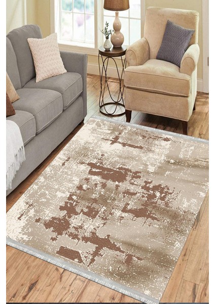 Baskılı Dijital Halı Kaymaz Tabanlı Kilim Makinede Yıkanabilir Dot Tabanlı Salon Halısı 5143A modelleri