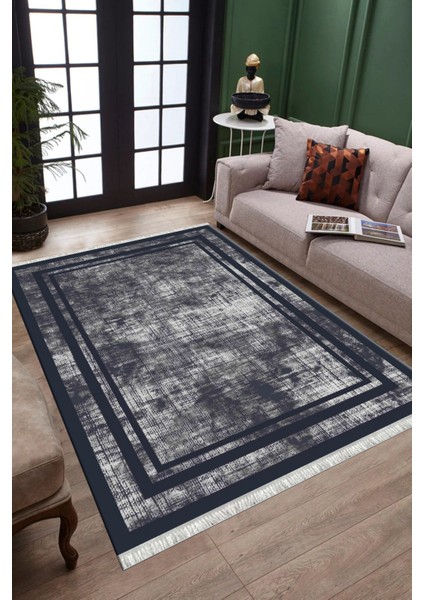 Dijital Çizgili Halı Yıkanabilir Halı Kaymaz Taban Kilim Dot Tabanlı Oturma Odası Halısı 5265A modelleri