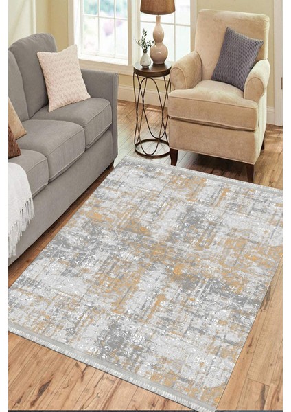 Vintage Dijital Halı Kaymaz Tabanlı Kilim Makinede Yıkanabilir Dot Tabanlı Salon Halısı 5123A modelleri