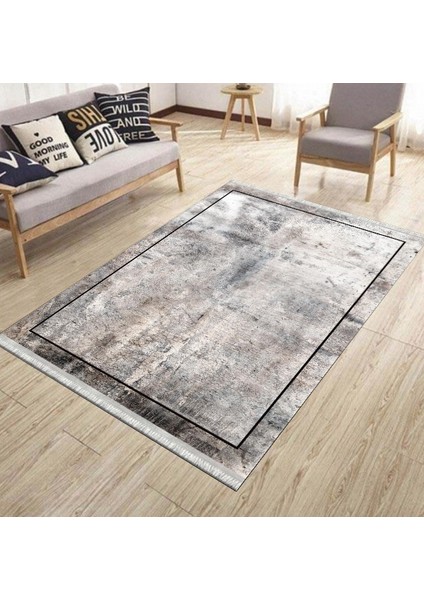 Dijital Baskı Modern Makinede Yıkanabilir Halı Kaymaz Taban Kilim Dot Tabanlı Salon Halısı 5243A