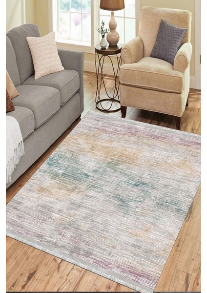 Vintage Dijital Halı Kaymaz Tabanlı Kilim Makinede Yıkanabilir Dot Tabanlı Salon Halısı 5119A modelleri
