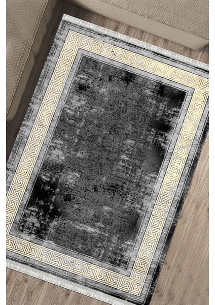 Eskitme Motifli Kilim Makinede Yıkanabilir Halı Kaymaz Taban Kilim Dot Tabanlı Salon Halısı 5235B fırsatları