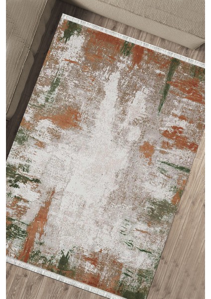 Vintage Eskitme Halı Kaymaz Tabanlı Kilim Makinede Yıkanabilir Dot Tabanlı Salon Halısı 5208A fırsatları