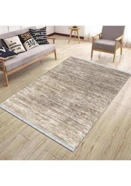 Modern Desen Baskılı Kaymaz Tabanlı Kilim Makinede Yıkanabilir Dot Tabanlı Salon Halısı 5201B