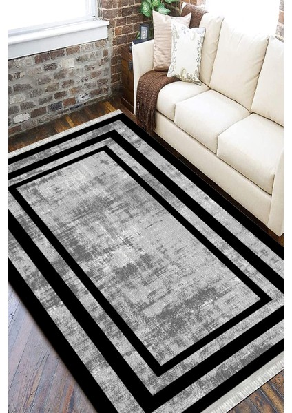 Dijital Çizgili Halı Yıkanabilir Halı Kaymaz Taban Kilim Dot Tabanlı Oturma Odası Halısı 5265C fiyatları