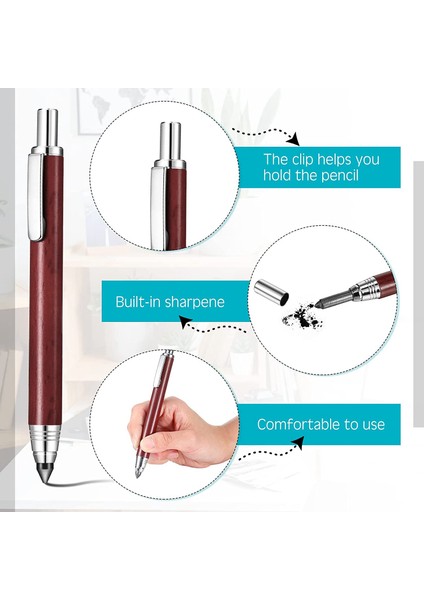 5.6mm Mekanik Kalem Tutucu 2 Otomatik Grafit Marangoz 4 Kalemtıraşlı Yedek (Yurt Dışından) modelleri