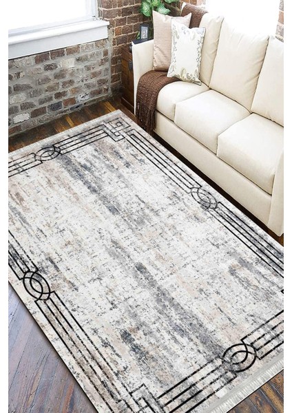Vintage Eskitme Halı Kaymaz Tabanlı Kilim Makinede Yıkanabilir Dot Tabanlı Salon Halısı 5207A fiyatları