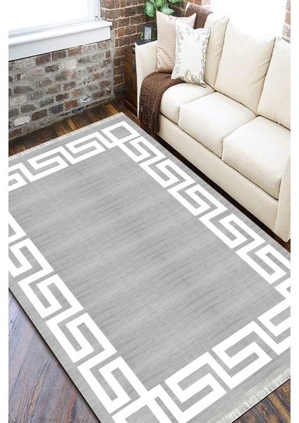 Modern Çizgili Halı Kaymaz Tabanlı Kilim Makinede Yıkanabilir Dot Tabanlı Salon Halısı 5180B fiyatları