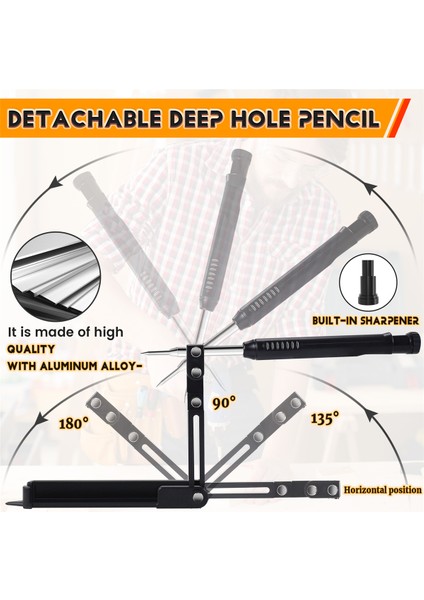 Çok Işlevli Inşaat Kalemi - Çizim Aracı, Kendin Yap Ahşap Işleme Ölçüm Aracı (Yurt Dışından) indirimleri