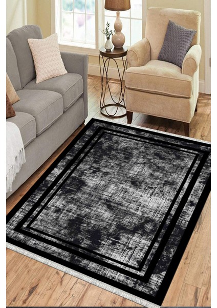 Dijital Çizgili Halı Yıkanabilir Halı Kaymaz Taban Kilim Dot Tabanlı Oturma Odası Halısı 5265B modelleri