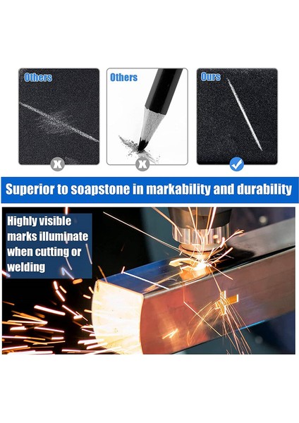 2 Adet Kaynakçı Kalemi 48 Adet Yuvarlak Yedek Mekanik Kalemler Metal Kaynak Işaretleyicisi Boru Tesisatçısı Kaynakçısı Için (Yurt Dışından) modelleri