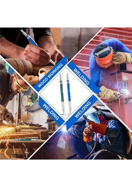 2 Adet Kaynakçı Kalemi 48 Adet Yuvarlak Yedek Mekanik Kalemler Metal Kaynak Işaretleyicisi Boru Tesisatçısı Kaynakçısı Için (Yurt Dışından) fırsatları