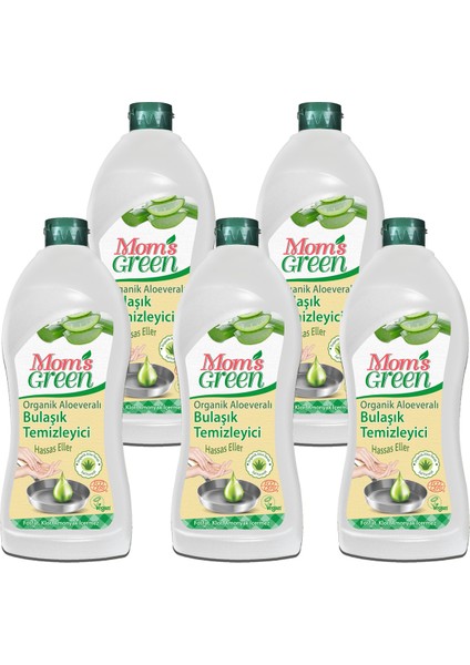 5'li Set Bitkisel Bulaşık Temizleyici Aloe Vera - Eco (5 Adet x 750 Ml)