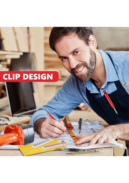 Marangoz Kalem Seti, 4 Renkli Katı Kalem, Kalemtıraş, Yedekler, Otomatik Orta Delgi (Yurt Dışından) modelleri