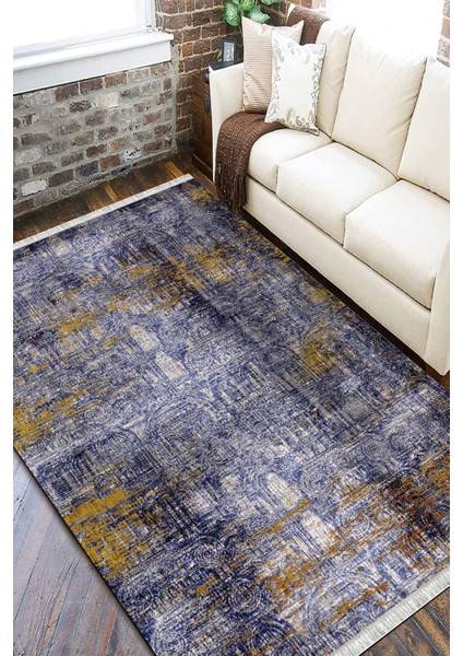 Klasik Motifli Kilim Yıkanabilir Halı Kaymaz Taban Kilim Dot Tabanlı Salon Halısı 5253B fiyatları