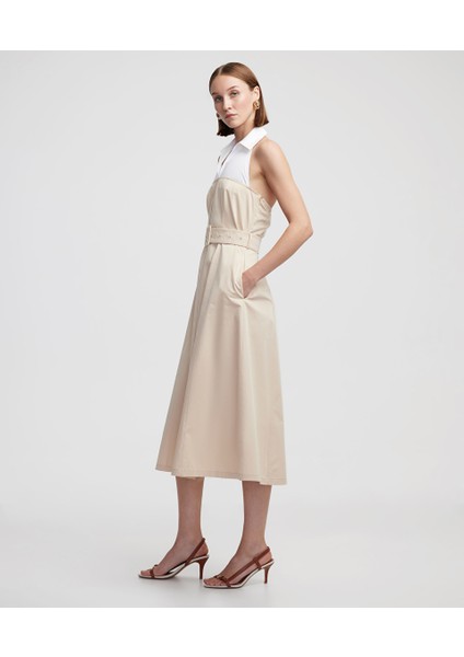 Colorblock Gömlek Yaka Elbise IS1250002729003 modelleri