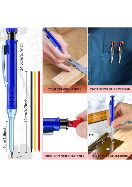 2.8mm Masif Marangoz Mekanik Kalem Bileyicili Ahşap Işçiliği Inşaat Uzun Başlı (Yurt Dışından) fırsatları