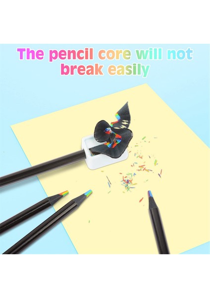 Ahşap Gökkuşağı Kalemler, Çok Renkli Kalemler Çeşitli Renkler Sanat Malzemeleri Çizim Boyama Eskiz 24 Adet (Yurt Dışından) modelleri