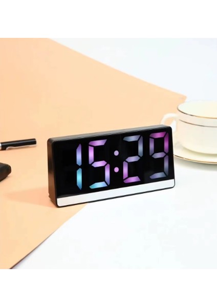 SR2205 Rgb Rakamlı Dijital Masa Saati Titreşim Sensörlü Alarm/takvim/termometre/çalar Saat fiyatları