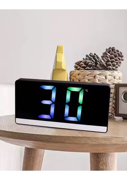 SR2205 Rgb Rakamlı Dijital Masa Saati Titreşim Sensörlü Alarm/takvim/termometre/çalar Saat fırsatları