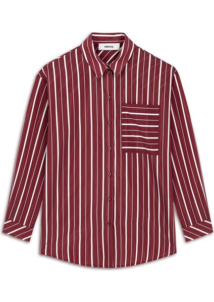 Çizgili Rahat Kesim Gömlek IS1250025412049 indirimleri