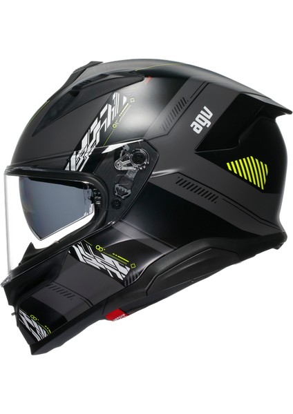 K7 Kyber Matt Grey Yellow Fluo Kapalı Kask fırsatları