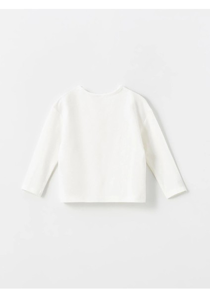 Lcw Baby Ekru Bisiklet Yaka Çiçekli Kız Çocuk Bluz ve Tayt 2li indirimleri