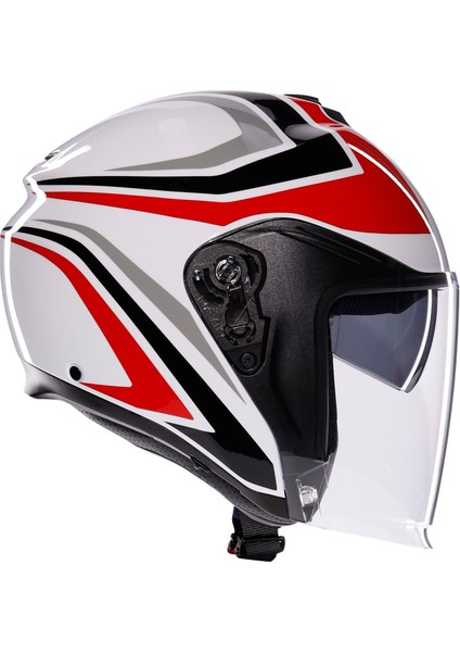 Irides Tolosa Black Grey Red Açık Kask fiyatları