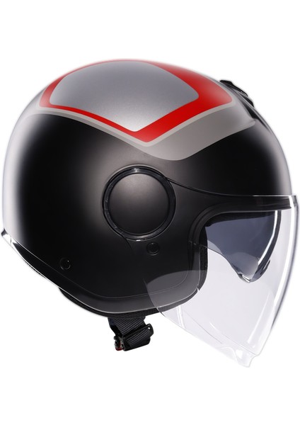 Eteres Scaglieri Matt Grey Red Açık Kask fiyatları