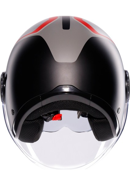 Eteres Scaglieri Matt Grey Red Açık Kask indirimleri