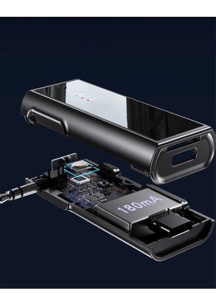 Yesnıce 2'si 1 Arada Kablosuz Adaptör 3,5 mm Ses Aux Adaptörü Bluetooth 5.1 Verici Alıcı Araba Için