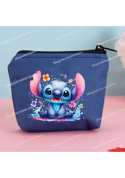 Lilo Stitch Canvas Coin Cutse Erkek Karikatür Anime Figürleri Kısa Cüzdanlar Kız Modeli Taşınabilir Depolama Çantaları Disney Kırtasiye Çanta Renk: SDZ-3330 (Yurt Dışından)