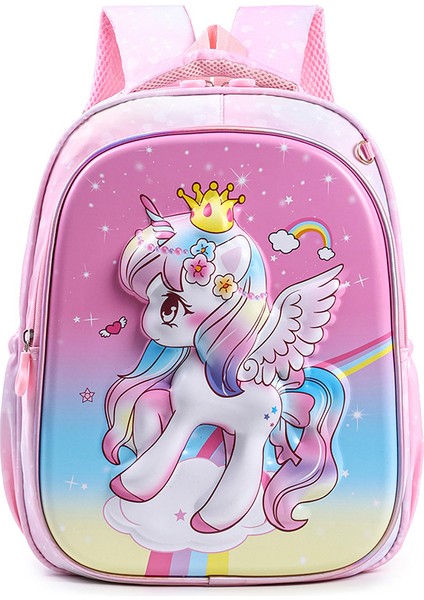 Yeni Okul Çantası Ilkokul Kız Kız Çizgi Film Bir, Iki, Üç Ila Altı Sınıf Sevimli Büyük Kapasiteli Çocukların Omuz Çantası Yükünü Azaltmak Için (Yurt Dışından)