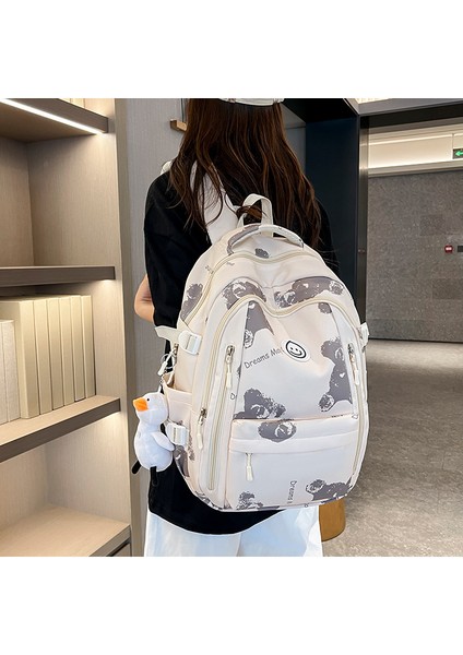 Yeni Okul Çantası Ilkokul Kız Kız Çizgi Film Bir, Iki, Üç Ila Altı Sınıf Sevimli Büyük Kapasiteli Çocukların Omuz Çantası Yükünü Azaltmak Için (Yurt Dışından)