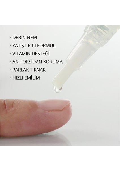 Aloe Vera, Özlü Tırnak ve Kütikül Bakım Yağı Kalemi, Nemlendirici ve Yatıştırıcı Etki, 3 ml