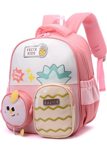Yeni Okul Çantası Öğrenciler Çocuk Erkek Kız Omuz Çantası Büyük Kapasiteli Karikatür Okul Çantası (Yurt Dışından)