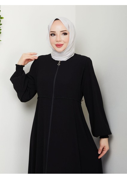 Gündelik Hac ve Umrelik Mevlana Ortası Işlemeli Ferace