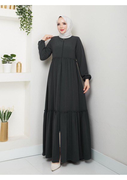 Hac ve Umrelik Büzgü Detaylı Medine Ipeği Ferace fırsatları