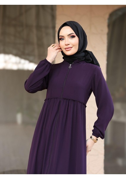 Hac ve Umrelik Büzgü Detaylı Medine Ipeği Ferace fırsatları