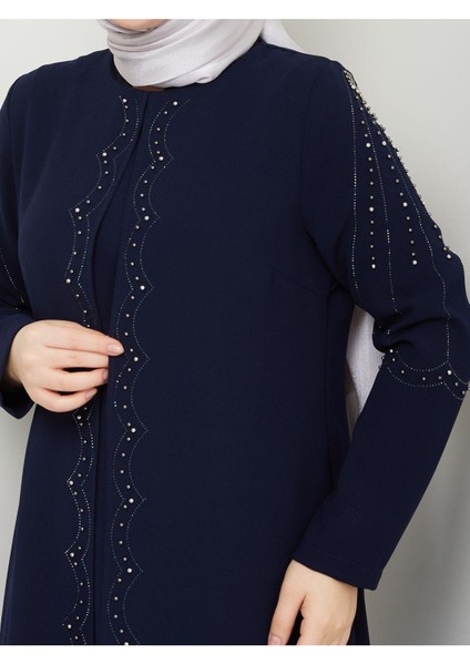 Yelpaze Taşlı Büyük Beden Anne Elbisesi fiyatları