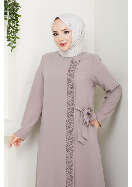 Incili Yandan Bağlamalı Petek Ferace EN2098 modelleri