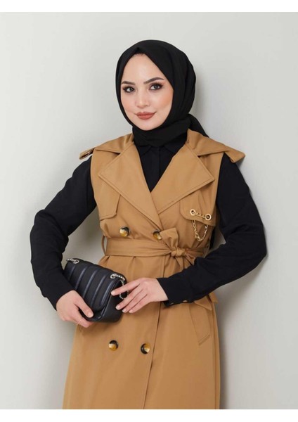 Uzun Yelek Bondit Kumaş GBYELEK0001 modelleri