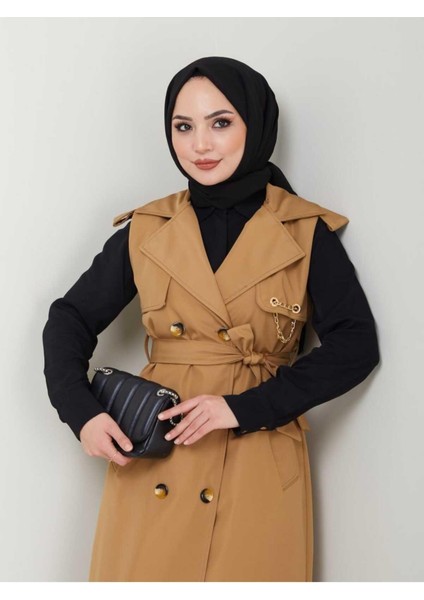 Uzun Yelek Bondit Kumaş GBYELEK0001 indirimleri