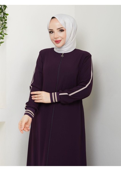 Gündelik Hac ve Umrelik Ribanalı Şeritli Ferace