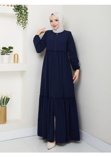 Hac ve Umrelik Büzgü Detaylı Medine Ipeği Ferace indirimleri