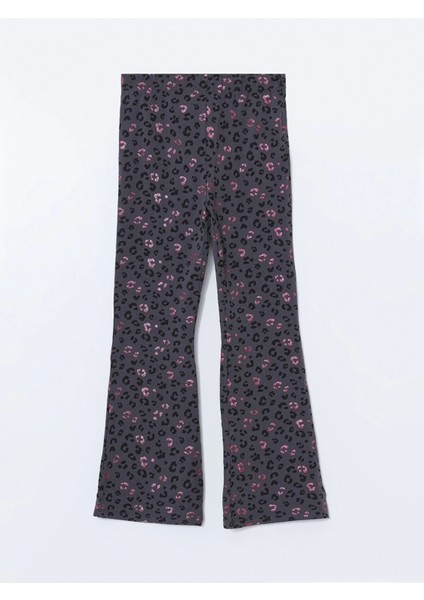 Lcw Kids Gri Beli Lastikli Ispanyol Paça Kız Çocuk Tayt