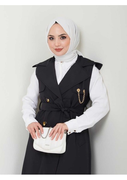 Uzun Yelek Bondit Kumaş GBYELEK0001 modelleri